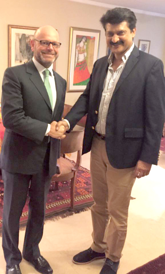 Dr Shahzad Waseem Meet Mr. Tomasso DHM Italy