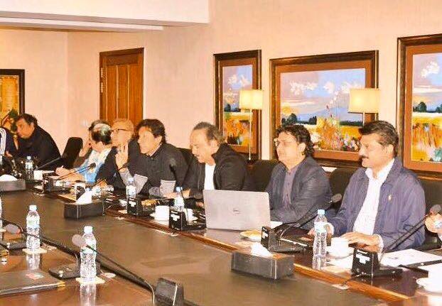 Dr Shahzad Waseem attended a meeting Presided by Chairman PTI Imran Khan