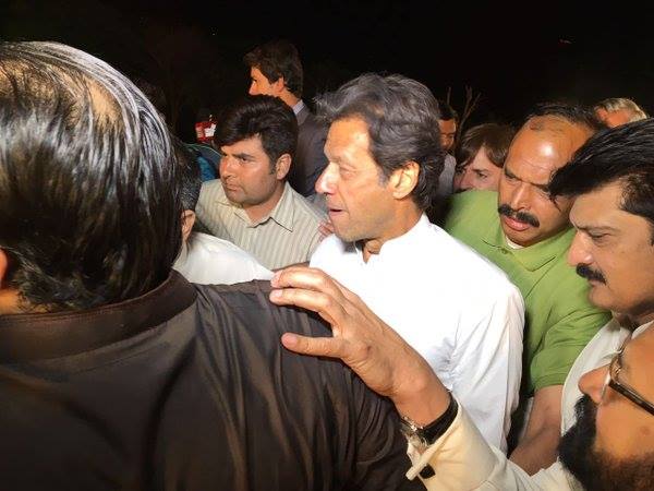Chairman PTI Imran Khan visited venue, reviewed arrangements. All set for massive gathering at ‎20th Foundation Day Jalsa