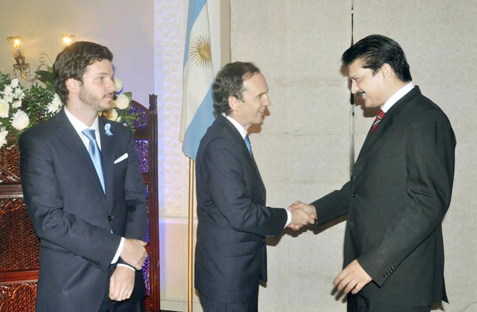 PTI Senior leader Dr Shahzad Waseem attended Argentinian reception to celebrate 200 years of Independence of Argentina. 02