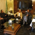 Chairman PTI Imran Khan with Dr Shahzad Waseem meeting Ambassador of Saudi Arabia