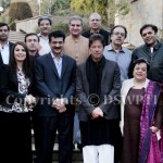 Chairman Pakistan Tehreek-e-Insaf Imran Khan (official) Shah Mehmood Qureshi, Dr Shirein Mizari and media personalities in a reception hosted by Dr Shahzad Waseem Adviser to the Chairman #PTI