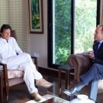 British High Commissioner Thomas Drew called on Chairman PTI Imran Khan at bani gala