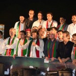 Chairman PTI Imran Khan addressing Tehreek-e-Ehtesab rally at Fasial Avenue Islamabad (Dr Shahzad Waseem)