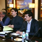Chairman Pakistan Tehreek-e-Insaf Imran Khan presiding Strategy Meeting in Bani Gala Islamabad.