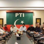 Chairman PTI Imran Khan presiding strategy meeting at Bani Gala.