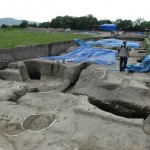 Dr Shahzad Waseem visits archaeological Sites of Azerbaijan. Ancient graves (2 AD) and pottery seen during his visit to archaeological site of Gabala