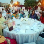 Ladies at the Reception of Iftar Dinner hosted by Dr Shahzad Waseem.