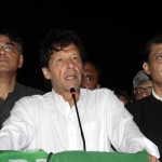 Chief guest Chairman PTI Imran Khan along with PTI Candidate NA48 Islamabad and Dr Shahzad Waseem, expressing views at Iftar Dinner hosted by Dr Shahzad Waseem.