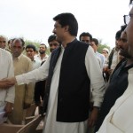 Dr Shahzad Waseem Meeting People on Election Day
