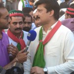 Dr Shahzad Waseem Talking to media in Tehreek e Ahtisaab Rally