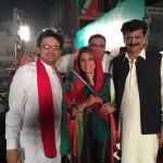Dr Shahzad Waseem Witnessing electric atmosphere & throbbing crowd at ‎NA122‬ Jalsa ‪with‬ Mrs. Fauzia Kasuri Faisal Javed Khan.