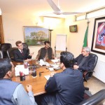 Dr Shahzad Waseem in a meeting with PTI Leaders