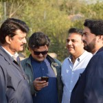 Dr Shahzad Waseem spending some quality time with colleagues in between meetings at Bani Gala