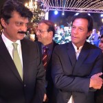 Dr Shahzad Waseem with Chairman PTI Imran Khan at marriage reception in Islamabad