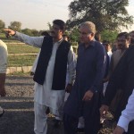 Dr Shahzad Waseem with Shah Mehmood Qureshi & Naeem ul Haq visited F-9 Park, Venue of 20th Foundation Day Jalsa of PTI