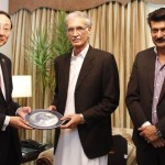 Dr Shazad Waseem with CM KPK Parvaiz Khattak Meeting Chinese Ambassador