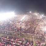 Historic and Massive build up as chairman #PTI Imran khan will join us shortly at Parade ground