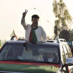 Dr Shahzad Waseem Leading the rally in streets of Islamabad campaigning for PTI 20th Foundation Day  Jalsa.